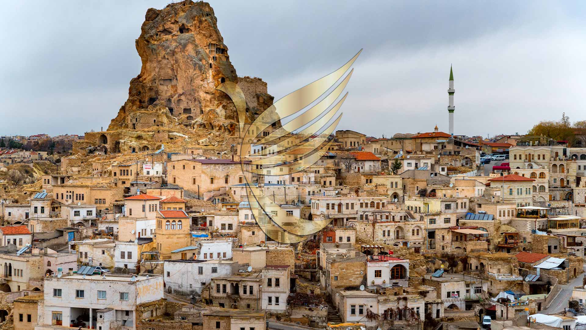 ORTAHISAR CASTLE VIEWPOINT IN  CAPPADOCIA